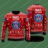 Paris Saint-Germain FC Red Ugly Christmas Sweater