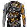 NBA Golden State Warriors Custom Name Number Skull Sweatshirt