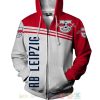 RB Leipzig White Red Zip Up Hoodie