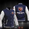West Ham United FC Dark Blue Baseball Jacket