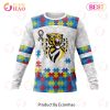 AFL Richmond Tigers Custom Name Number Autism Awareness Sweatshirt