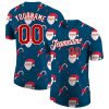 Custom Aqua Red-White “Christmas” 3D T-Shirt