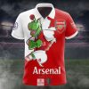 Arsenal FC Red White Scratch Mascot Polo Shirt