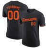 Custom Black Orange T-Shirt