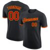Custom Black Red-Gold T-Shirt