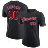 Custom Black Red-Royal T-Shirt