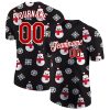 Custom Black Red-White “Christmas” 3D T-Shirt
