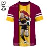 NRL Brisbane Broncos Darren Lockyer No 6 T-Shirt