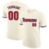 Custom Cream Red-Royal T-Shirt