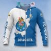 FC Porto Blue White Dragoes Zip Up Hoodie