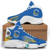 NBA Golden State Warriors Royal Blue Golden Air Jordan 13 Shoes