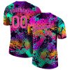 Custom Graffiti Pattern Pink-Purple 3D T-Shirt