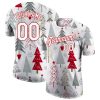 Custom Gray White-Red “Christmas” 3D T-Shirt