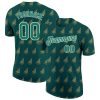 Custom Kelly Green Kelly Green-White “Christmas” 3D T-Shirt