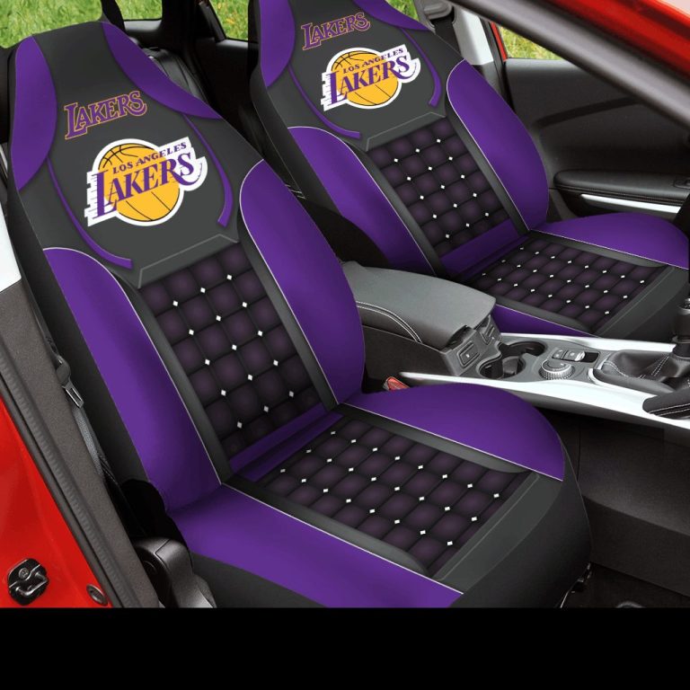 NBA Los Angeles Lakers Purple Black Car Seat Covers