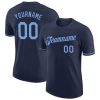 Custom Navy Light Blue T-Shirt