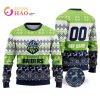 NRL Canberra Raiders Custom Name Number Ugly Christmas Sweater