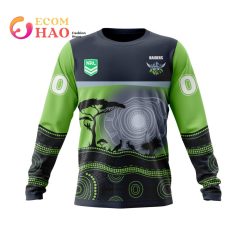 NRL Canberra Raiders Custom Name Number Nature Jersey Sweatshirt