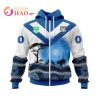 NRL Canterbury-Bankstown Bulldogs Custom Name Number Nature Jersey Zip Up Hoodie