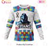 NRL Gold Coast Titans Custom Name Number Autism Awareness Sweatshirt