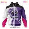 NRL Melbourne Storm Custom Name Number Samoa Fight Cancer Zip Up Hoodie