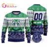 NRL New Zealand Warriors Custom Name Number Ugly Christmas Sweater V2