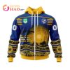 NRL Parramatta Eels Custom Name Number Nature Jersey Zip Up Hoodie