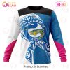 NRL Parramatta Eels Custom Name Number Fight Cancer Sweatshirt