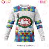 NRL South Sydney Rabbitohs Custom Name Number Autism Awareness Sweatshirt