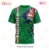 NRL South Sydney Rabbitohs Custom Name Number Scratch T-Shirt
