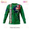 NRL South Sydney Rabbitohs Custom Name Number Scratch Sweatshirt