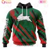 NRL South Sydney Rabbitohs Custom Name Number MotoCross Pullover Hoodie