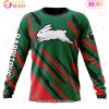 NRL South Sydney Rabbitohs Custom Name Number MotoCross Sweatshirt