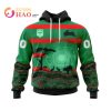 NRL South Sydney Rabbitohs Custom Name Number Natural Jersey Pullover Hoodie