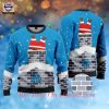 Olympique de Marseille Custom Name Limited Edition Santos Claus Ugly Christmas Sweater