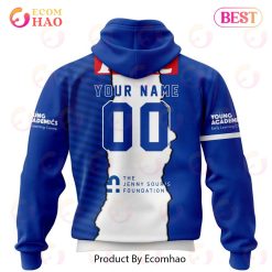NRL Canterbury-Bankstown Bulldogs Custom Name Number 2023 Jersey Zip Up Hoodie