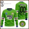 NRL Canberra Raiders Custom Name Number 1990 Vintage Retro Ugly Christmas Sweater