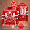 Eintracht Frankfurt Custom Name Number Ugly Christmas Sweater