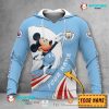 Manchester City Custom Name Mickey Pullover Hoodie