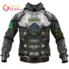 NRL Canberra Raiders Custom Name Number Armor Pullover Hoodie