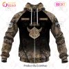 NRL Canberra Raiders Custom Name Number Camo Zip Up Hoodie