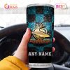 NRL Cronulla-Sutherland Sharks Custom Name Gold Logo Tumbler