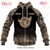 NRL Manly Warringah Sea Eagles Custom Name Number Camo Zip Up Hoodie
