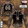 NRL Melbourne Storm Custom Name Number Camo Pullover Hoodie