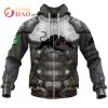 NRL Penrith Panthers Custom Name Number Armor Zip Up Hoodie