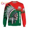 NRL South Sydney Rabbitohs Custom Name Number Native Skull Sweatshirt