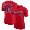 Custom Red Navy-White T-Shirt