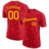Custom Red Gold “Christmas” 3D T-Shirt