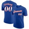 Custom Royal White-Red T-Shirt