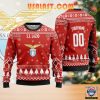 SS Lazio Custom Name Number Red Version Ugly Christmas Sweater